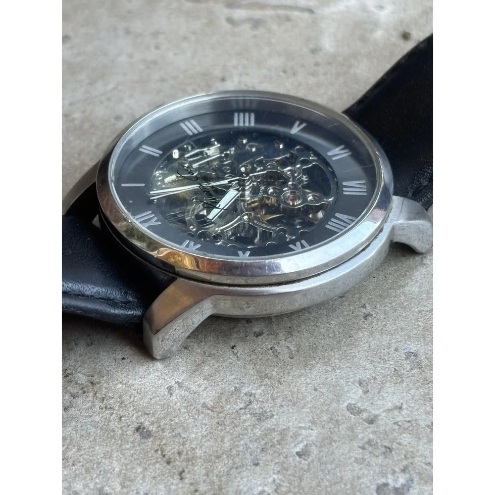 ⭐️Kenneth Cole New York⭐️Automatic Skeleton Men's Watch Roman Numerals⭐️Black⭐️